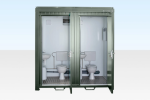 1+1 Double Mains Toilet 8Ft x 5Ft (Bottle Green) - Image 1