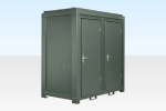 1+1 Double Mains Toilet 8Ft x 5Ft (Bottle Green) - Image 6