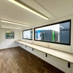 21ft x 8ft Custom Cabin Office / Canteen | Picture Windows | Portable Building - Image 9