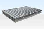 3M X 2.1M Flat Pack Storage Container – Galvanised - Image 1