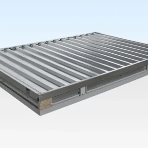 3M X 2.1M Flat Pack Storage Container – Galvanised - Image 1