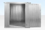 3M X 2.1M Flat Pack Storage Container – Galvanised - Image 4