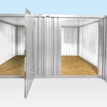 3M X 4.2M Side Linked Flat Pack Container Bundle (Galvanised) - Image 1