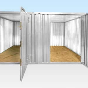 3M X 4.2M Side Linked Flat Pack Container Bundle (Galvanised) - Image 1