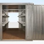 6M X 2.1M End Linked Flat Packed Container Bundle (Galvanised) - Image 1