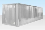 6M X 2.1M End Linked Flat Packed Container Bundle (Galvanised) - Image 4