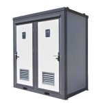 Dual Portable Toilet And Bathroom (Mobile Restroom w Sink 110V) - Image 1