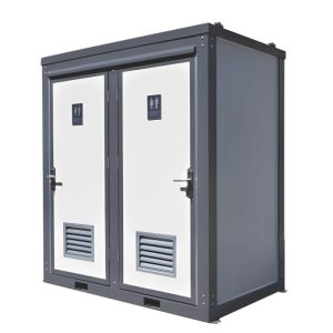 Dual Portable Toilet And Bathroom (Mobile Restroom w Sink 110V) - Image 1