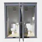 Dual Portable Toilet And Bathroom (Mobile Restroom w Sink 110V) - Image 3